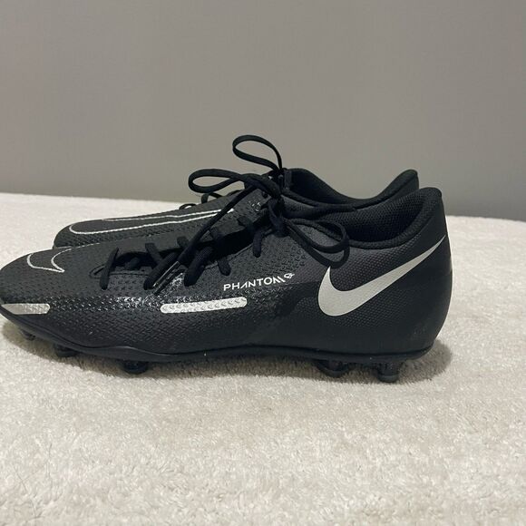 Nike Phantom GT2 Club MG Mens Black Silver Soccer Cleats 8.5 Athletic Lace Up - Picture 5 of 12